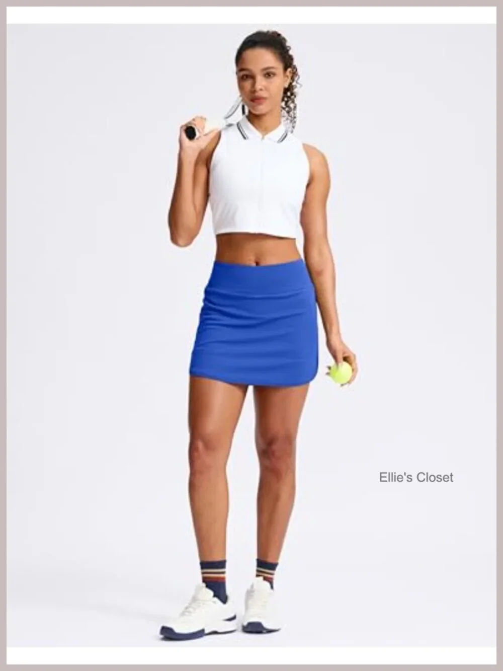 High Waisted Skorts with Pockets, Built-in Shorts, A-Line Athletic Golf Tennis